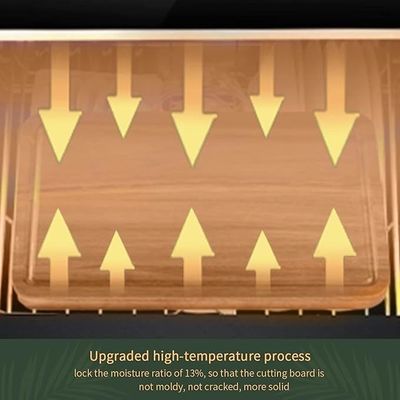 17x12 12x10 12x7 Zoll dickes Holzschneidebrett Set von 3 mit Griffe und Saft Rille