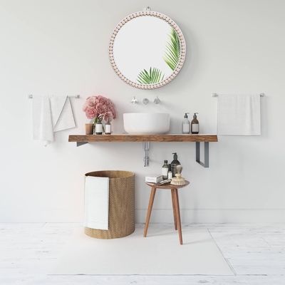 Wohnzimmer Wohnzimmer Bad Dekoration Holz Perlen Wohnzimmer Dekorationswand Hängen für Schlafzimmer Kinderzimmer