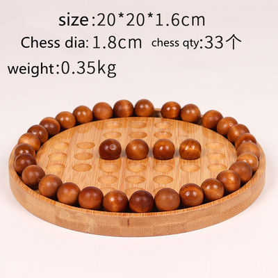 Personalisiertes Logo 202407 Bambus Einzel-Unabhängiges Schachtischspiel für Erwachsene und Kinder