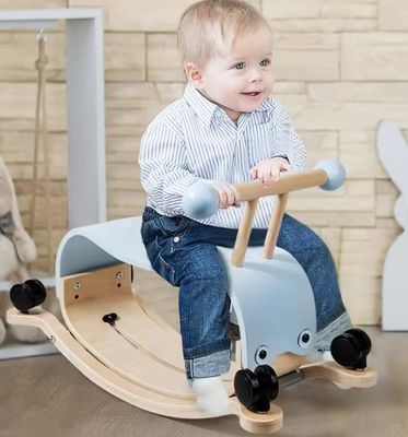 Postverpackung Y Holzkinder Reiten Pferd Montessori-Bildungsaktivität für Kleinkinder
