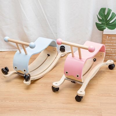 Postverpackung Y Holzkinder Reiten Pferd Montessori-Bildungsaktivität für Kleinkinder
