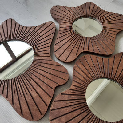 Schöne Wohnkultur Wandspiegel 3 Stück für Esszimmer und Eingang Dekoration