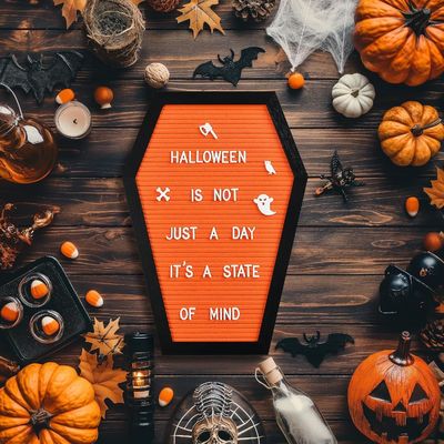 Customized Logo Akzeptabel Holzstand Sarg Briefbrett für Halloween-Versorgung