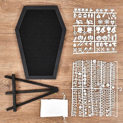 Customized Logo Akzeptabel Holzstand Sarg Briefbrett für Halloween-Versorgung