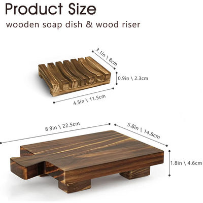 Kleine Holzschachtel Stand für dekorative Holz Riser in der Küche Seife Tellerhalter