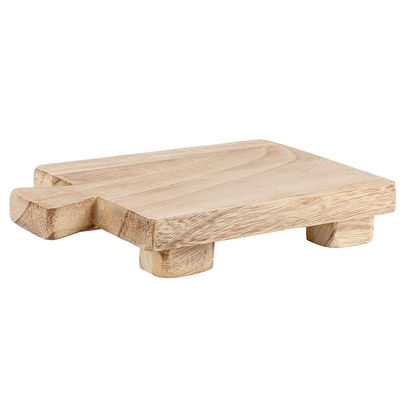 Pflanzenölmaterial Holz-Pedestall-Stand-Display-Tray