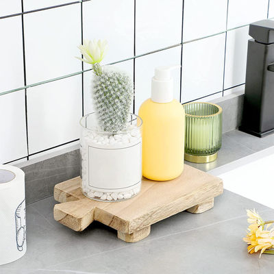 Pflanzenölmaterial Holz-Pedestall-Stand-Display-Tray