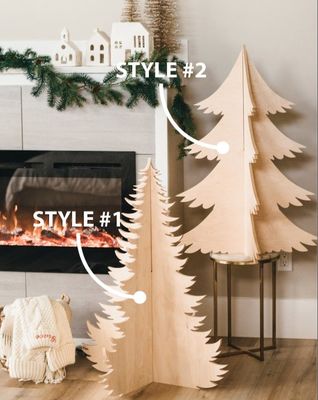 Hochmenge Vorteil 202407 Weihnachtsschmuck Holzbäume