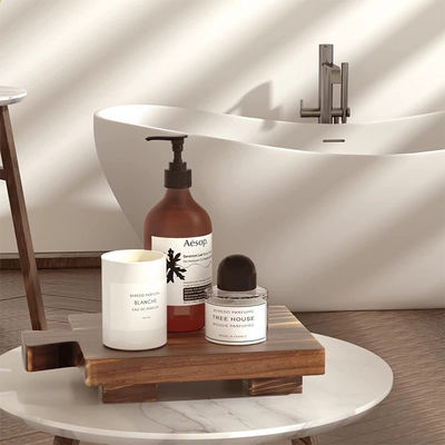 Pflanzenölmaterial Holz-Pedestall-Stand-Display-Tray