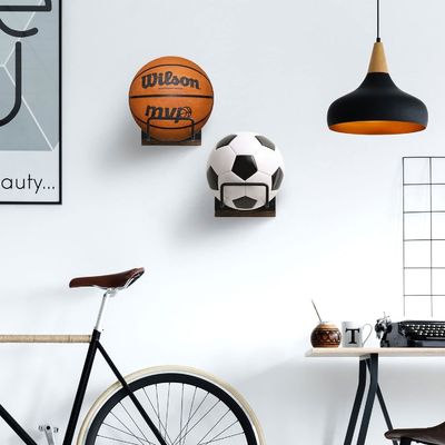 Wohnzimmermöbel Multi Sports Ball-Speicher-Rack mit Verbrennungsholz Wandhalterung