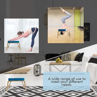 Massivholz Yoga Kopfstand Stuhl für effektives Kraft- und Gleichgewichtstraining Modernes Design