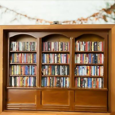 Holz Mini-Buch Streichholz-Display Bücherregal Schrank zeitgenössisches Design für die Wohnkultur