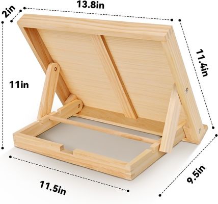 Geschenkgeschäfte Gewerbekäufer Einstellbarer Winkel Holz-Eßeln zum Malen Tischplatten-Eßeln-Stand