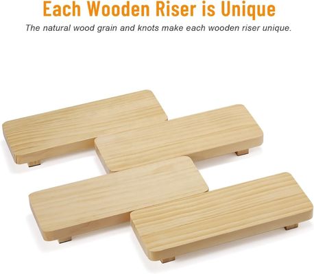 24x13x22cm Kieferholz-Riser großartig für Heimdekor und kleine Pflanzenständer