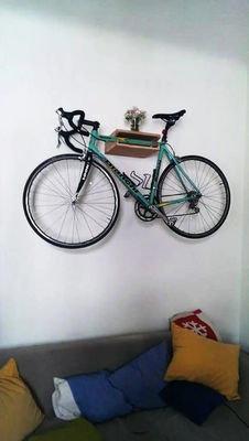 Holz Fahrrad Wand Hanger mit individuellem Logo Fahrradhalter Stand und Regal