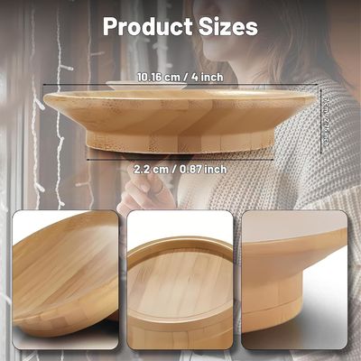 Machen Sie Ihre Party auffallen Bambus Holz Weinglas Topper für Wein-Cup-Büffel-Coasters