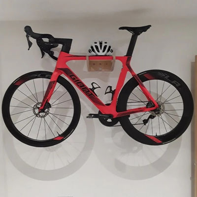 Wohnzimmer Holzfahrrad Wandmontage mit Regal Multifunktionales und intelligentes Speicherdesign