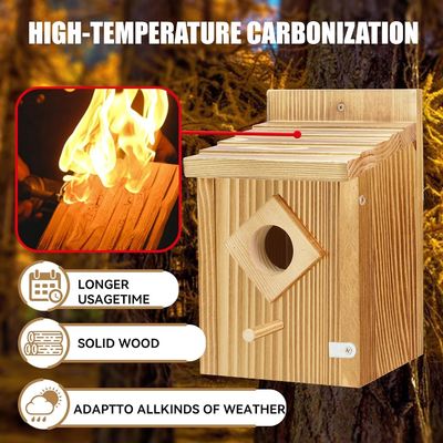 Bluebird-Nestkasten mit Holzkonstruktion und wasserdichtem Sprühfarbbehandlung