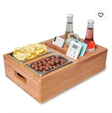 Geschenkpaket Entfernbares Deckel Design Becher und Getränke Halter mit Snack Tray für Mitte der Couch