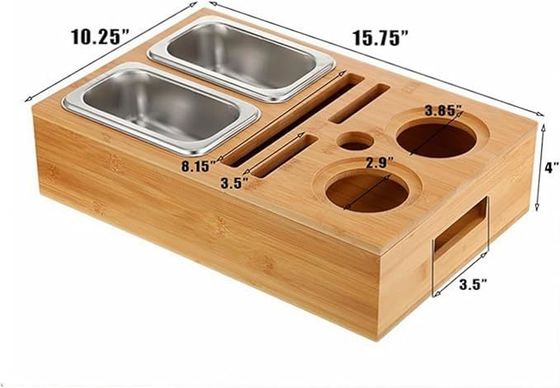 Geschenkpaket Entfernbares Deckel Design Becher und Getränke Halter mit Snack Tray für Mitte der Couch