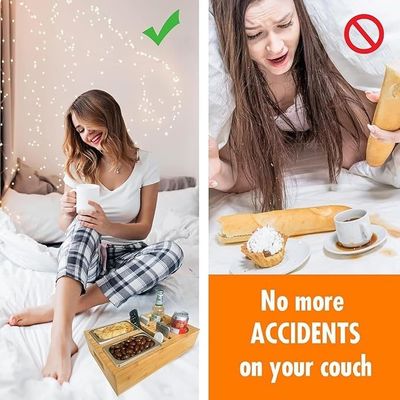 Geschenkpaket Entfernbares Deckel Design Becher und Getränke Halter mit Snack Tray für Mitte der Couch