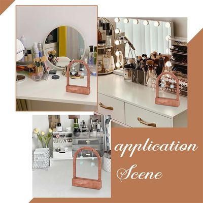 Bestellung auf Wunsch akzeptiert Holzbogenförmiger Ohrring-Display-Stand mit Kokosnussbasis
