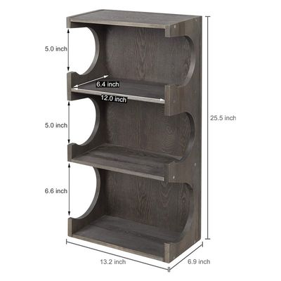 Wandmontierte 3-Ebenen Schaumstoff-Yoga-Roller-Matte Hängende Regale mit oberem Display-Regal