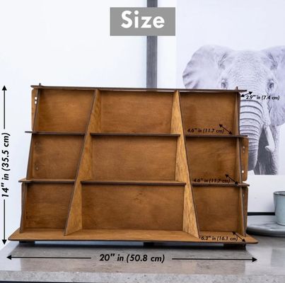 Holz-Schmuck-Display-Stand mit individuellem Seidenbildschirm