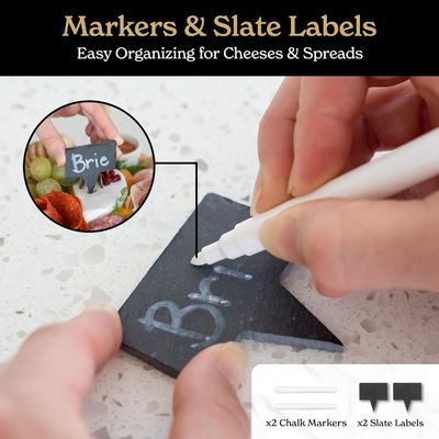 Customized Bambus Natürliche Farbe Käse Board Und Messer Set Charcuterie Boards Geschenk Set