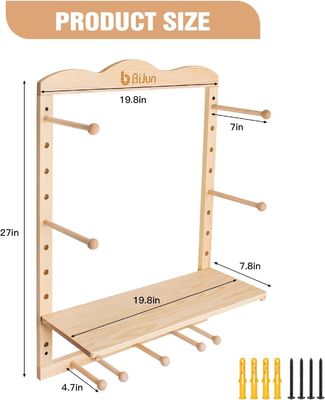 Küchenspeicherregal Yoga-Mattenhalter Wandmontage für individuelle Größe Fitnessstudio Organisation
