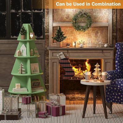 Design Stil Moderne hohe Eckregale für Kinder 5 Stufe Baum Bücherregal Eckbuchregal