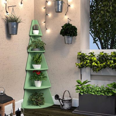 Design Stil Moderne hohe Eckregale für Kinder 5 Stufe Baum Bücherregal Eckbuchregal