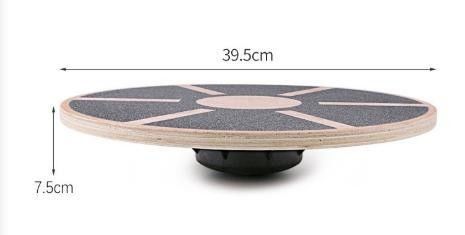 15.55-Zoll-Durchmesser Fitness-Slip-Widerstandsbrett aus Holz mit 360-Rotation