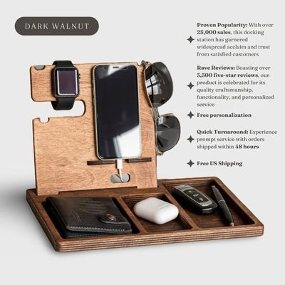 Bestellung akzeptiert, Kiefer Holz Farbe Handy Stand Uhr Halter Brieftasche Schlüsselhalter