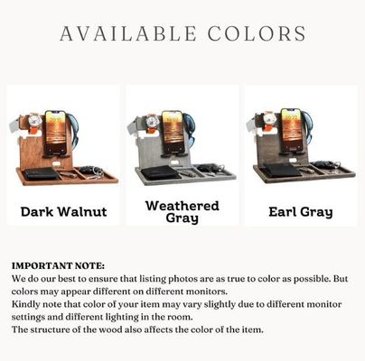 Bestellung akzeptiert, Kiefer Holz Farbe Handy Stand Uhr Halter Brieftasche Schlüsselhalter