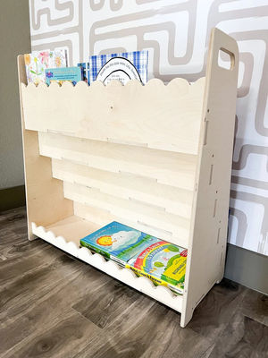 Montessori Holzmöbel Kindergarten Geschenk Holz Bücherregal für Funktion Platz sparen