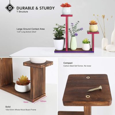 Wohnzimmer Anzeigeregal für saftige Kräuter Quadrat Umwelt Blumenregal Halter