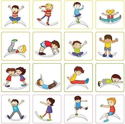 35 Zoll Naturholz Wackel Baby Balance Board Montessori Fitness Balance Kurvenbrett