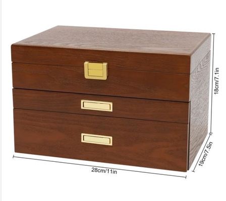 3 Stufen Handgefertigte Kristallschloss Schmuck Organisator Gehäuse für Ohrringe Ringe Halskette Uhr