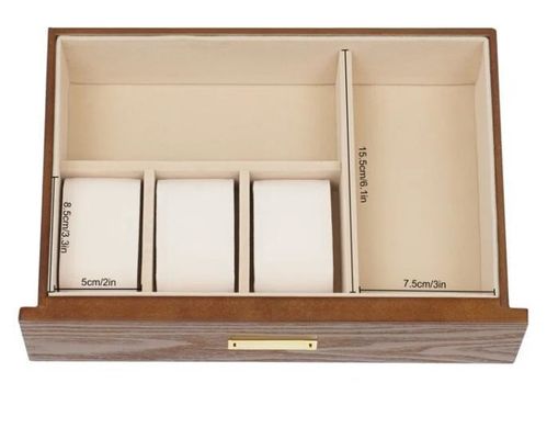 3 Stufen Handgefertigte Kristallschloss Schmuck Organisator Gehäuse für Ohrringe Ringe Halskette Uhr