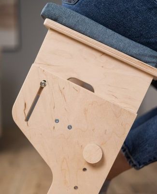 Wohnzimmer Holz-Knie-Stuhl Verbrannte Druck Anpassbares und personalisiertes Geschenk