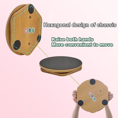 12 Zoll Holz Balance Board Anti-Skid Dance Wobble Board für die Wohnkultur