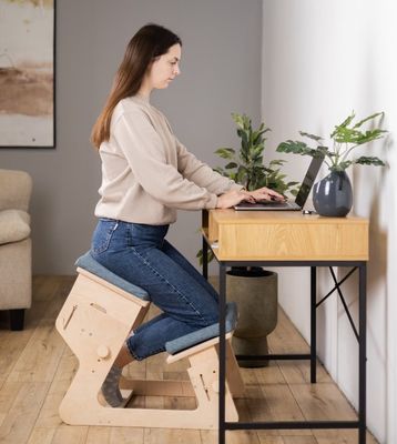 Wohnzimmer Holz-Knie-Stuhl Verbrannte Druck Anpassbares und personalisiertes Geschenk