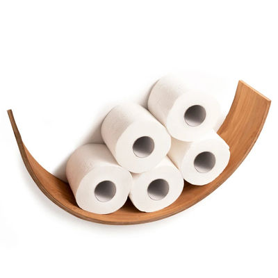 Toilettenpapierhalter Holzregal WC Eichenrollen Lagerung Wandmontage Schwimmrollen Brennen
