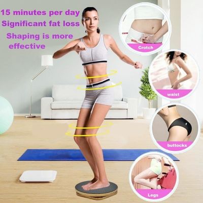 12 Zoll Holz Balance Board Anti-Skid Dance Wobble Board für die Wohnkultur