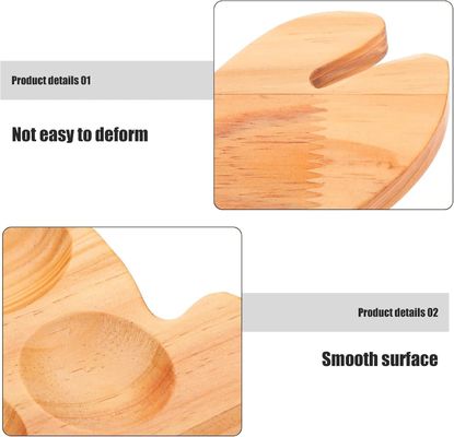 Persönlich angepasst 202407 Kaninchen-Tablett Develierte Eier Rezepte Meeresfrüchte Serviertellett Küchengut Haus Holz Eier Teller