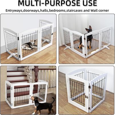 Hausgerät Holz Puppy Tor Treppen freistehende Klapptor für Innenräume