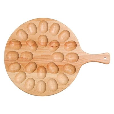 24-Loch-Holzschacht für die Lagerung von Küchengeräten