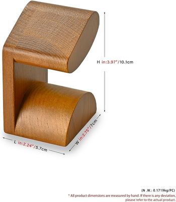 Einartiges Handgelenk Acacia Holzuhr Display Stand Holzvitrine mit Seidenbildschirmdruck