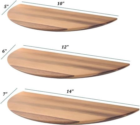 Geschenkpaket Set aus 3 Schwimmbäumen aus Akazienholz für Wohnzimmer Schlafzimmer Bauernhaus